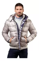 Campera Inflable La Martina Plata Hombre