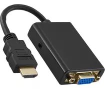 Cabo Adaptador Conversor Hdmi Para Vga Com Saída P2 De Áudio