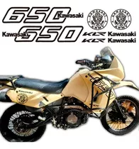 Kit Calcomanias Moto  Kawasaki  Klr 650 Rotulado Alta Calida