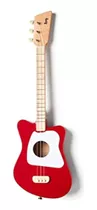 Loog Mini Guitarra Acústica 3string Guitarra Rojo