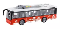 Ônibus Fricção Brinquedo Com Luz E Som - Dm Toys