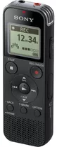Grabadora De Voz Digital Sony Icd Px470 De 4 Gb, Ampliable Hasta 32 Gb, Color Negro