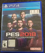 Pes Pro Evolution Soccer 18 Ps4 Físico Original Ed. Especial