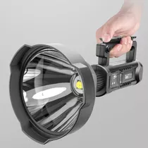 Reflector Busca Huella Led 2700 Lm Recargable Usb + Tripode Color De La Linterna Negro Color De La Luz Blanco