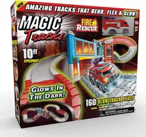 Magic Tracks Fire Rescue Glow In The Dark Racetrack Set...