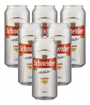 Cerveza Schneider Rubia 473ml Pack X6 Latas Puro Escabio