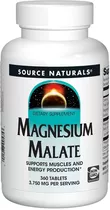 Magnesium Malate 1250mg Source Naturals 360caps. Metabolismo