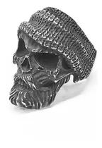 Anillo Calavera Pirata Marinero Gorro Acero Quirurgico 316l