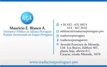 Traducciones Certificadas Portugués / Español