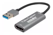 Capturadora Portable Hdmi A Usb 1080 Para Consolas Streaming