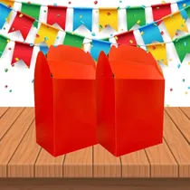 25 Cajas Dulceras Colores Fiesta Carton Aguinaldos Cajitas