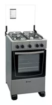 Cocina Thompson Combinada Cth 1500  Gas Envasado 4 Hornallas  Titanium 127v/230v Puerta Con Visor