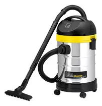 Aspiradora Industrial De Tacho Bta Tools Max Clean A30 30l Color Acero Inoxidable/negro/amarillo