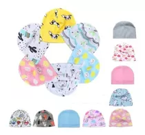 Pack 5 Gorros De Algodón Para Bebes