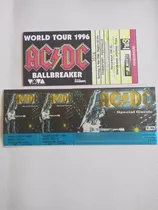 Ingresso World Tour 1996 Ac/dc Ballbreaker + Special Guests.