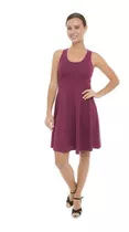 Vestido Plato Morado Texturado Importado De Usa Mujer