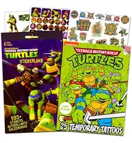 Nick Shop Juego De Pegatinas Y Tatuajes De Tortugas Ninja Ad
