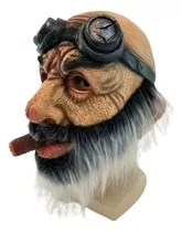 Máscara Velho Fumante Realista (idoso)