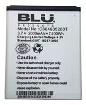 Batería Blu Dash 4.5 (d310) C604905200t (3.7v-2000mah) 7.4w