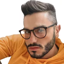 Óculos Sem Grau Transparente Masculino Retro Importado Lindo