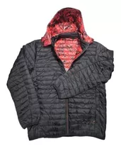 Campera Tipo Uniclo Sin Piel Capucha Desmontable Simil Pluma