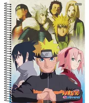  São Domingos Naruto Shippudern Universitário 160 Folhas  Pautada Decorada 10 Assuntos Unidade X 1 27.5cm X 20cm Naruto Shippuden