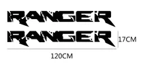 Sticker, Pegotin, Calcomania Ford Ranger Caja Envynilos