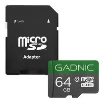 Memoria Micro Sd Gadnic 64 Gb Ultra - 48 Mbs - Clase 10