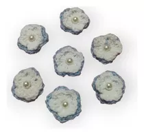 Escarapela Argentina Flor A Crochet Precio Mayorista X30 