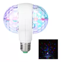 Lampara Giratoria Led Rgb Doble Luces Dj Fiesta Efectos E27