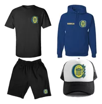 Combo Rosario Central - Buzo - Remera - Bermuda - Gorra