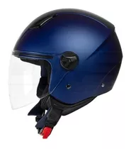 Casco Moto Faseed 700 Azul Opaco Abierto Jet Norma Europea