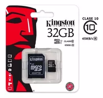 Memoria Microsd 32 Gb Kingston Clase 10