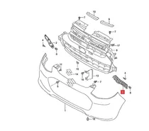 Guia Paragolpe Delantero Izq. Suzuki Alto 800 Gl 2016-19