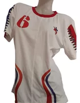 Camiseta De Futbol Femenino Con Nros Color Blanco