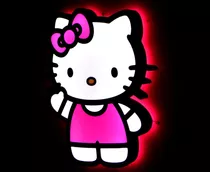 Luz De Sueño Cuadro Luminoso Led Infantil Hello Kitty