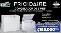 Congelador Frigidaire Horizontal 7 Pies Blanco Ffcc07c3hqw