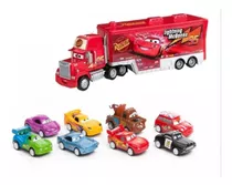 Cars Combo Camion Mack + 8 Autitos Rayo Macqueen Orig Ditoys