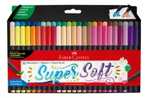 Marcadores Punta Pincel Faber-castell Supersoft, 50 Colores