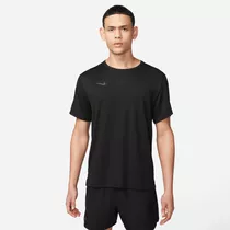 Remera Para Hombre Nike Dri-fit Uv Miler Negro