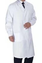 Bata Blanca Laboratorio Larga Uniforme Médico 100% Algodon