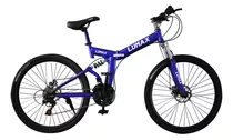 Bicicleta Montaña Plegable Rod. 26 Lumax Oferta Color Azul