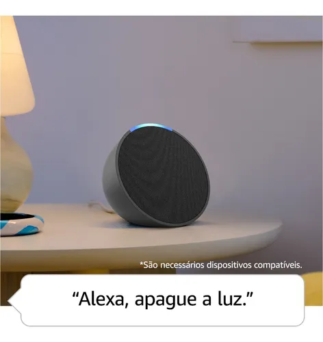 Echo Pop Smart Speaker Amazon Cor Preto