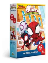 Quebra Cabeça Homem Aranha 60 Peças Infantil Marvel Disney