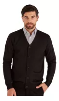 Sweater Macowens Cardigan Hombre Liso Negro Hombre 60392