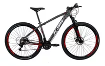 Bicicleta Aro 29 Ksw 27 Velociddes - Freio Hidraulico Tamanho Do Quadro 21   Cor Preto/vermelho