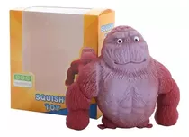 4pcs Gorilla Toys Juguete Antiestrés Suave Estirable Monkey