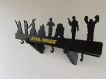 Prateleira .cabideiro Mdf 6mm Star Wars