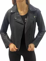 Campera Biker Símil Cuero Dama Premium