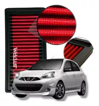 Filtro Ar Esportivo Nissan Martch Motor 1.6 Ano 2013 A 2021